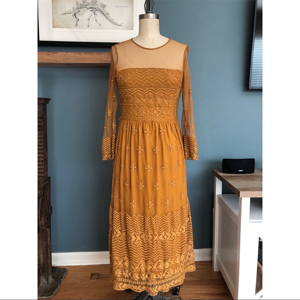 Zara Lace Midi Dress